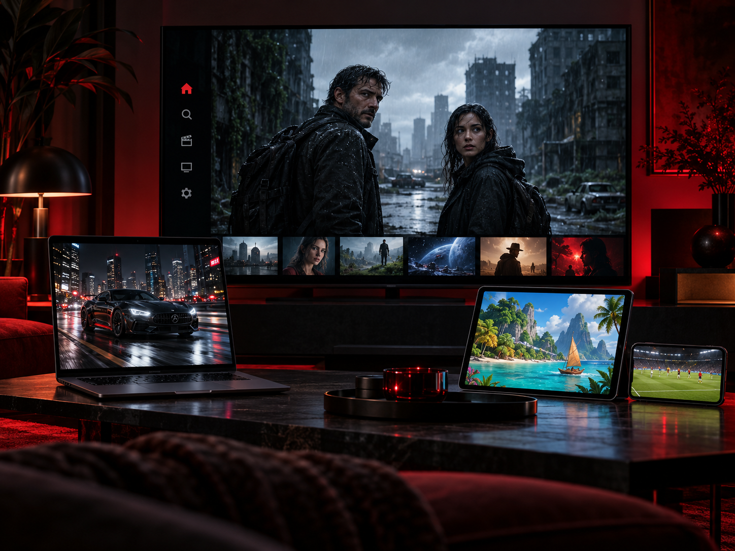 Entretenimento Velora em televisão, notebook, tablet e celular
